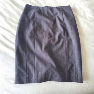 Dark grey pencil skirt